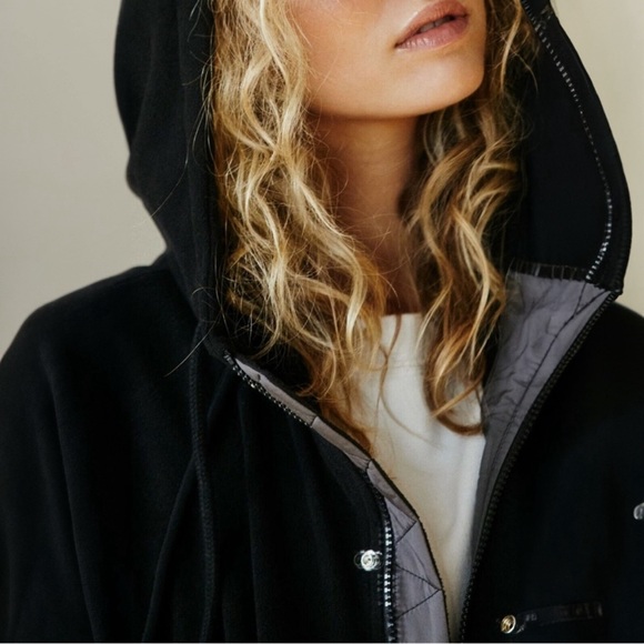 Free People Dream Team Recycled Fleece Jacket - sz XS - Picture 3 of 7